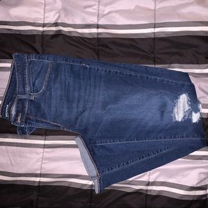 Dark Wash Mid-Rise Rockstar Jeans